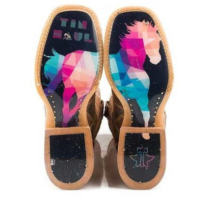Women's Tin Haul Mish & Mash Boots With Geometric Steed Sole Handmade