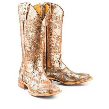 Women's Tin Haul Mish & Mash Boots With Geometric Steed Sole Handmade